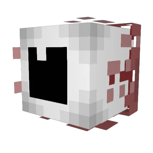 ssatina Minecraft avatar head, 3D render