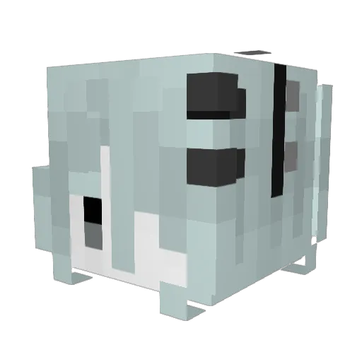 ssatisfire Minecraft avatar head, 3D render