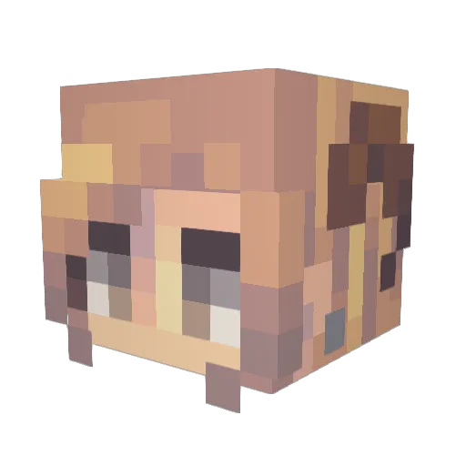 ssaturnsring Minecraft avatar head, 3D render