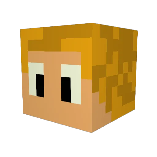 sscimia3 Minecraft avatar head, 3D render
