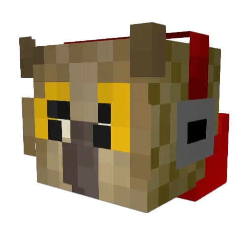 sscrlt Minecraft avatar head, 3D render