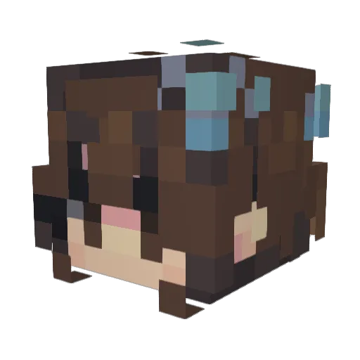 sseconddeath Minecraft avatar head, 3D render