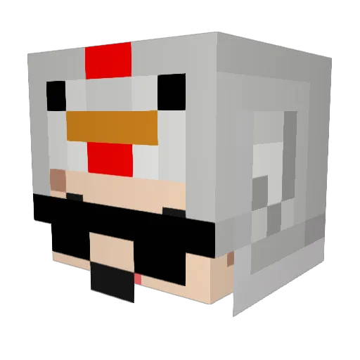 ssehugoon Minecraft avatar head, 3D render