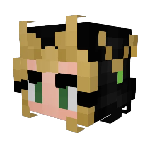 sseraphh Minecraft avatar head, 3D render