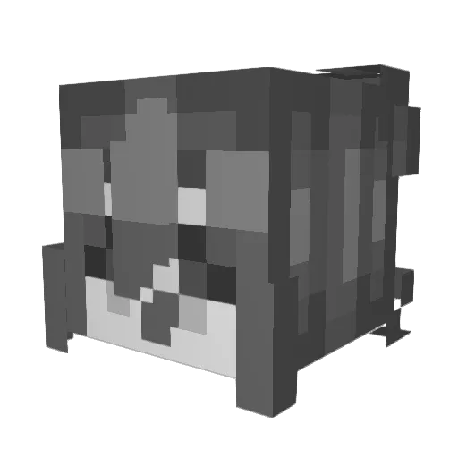 sseunlemon Minecraft avatar head, 3D render