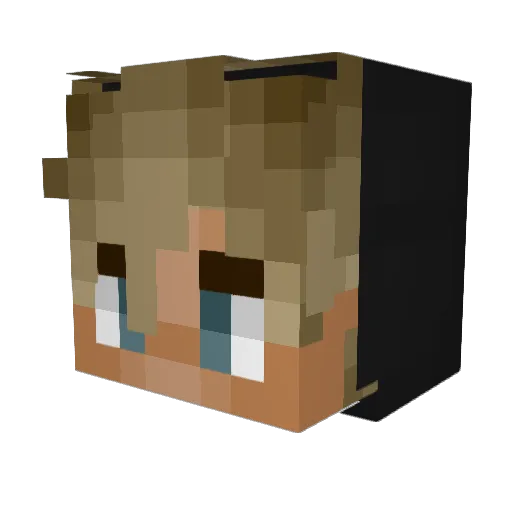 ssevern Minecraft avatar head, 3D render