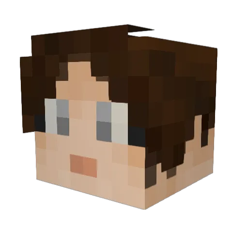 ssge Minecraft avatar head, 3D render
