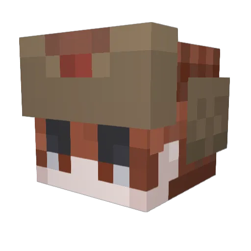 ssgryu Minecraft avatar head, 3D render