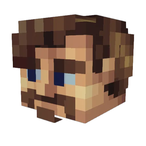 ssgw Minecraft avatar head, 3D render