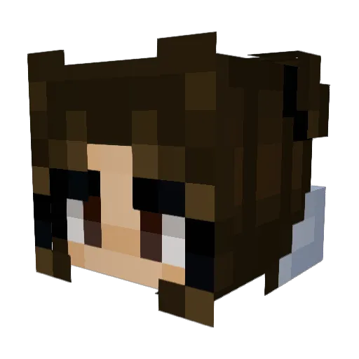 ssharr Minecraft avatar head, 3D render