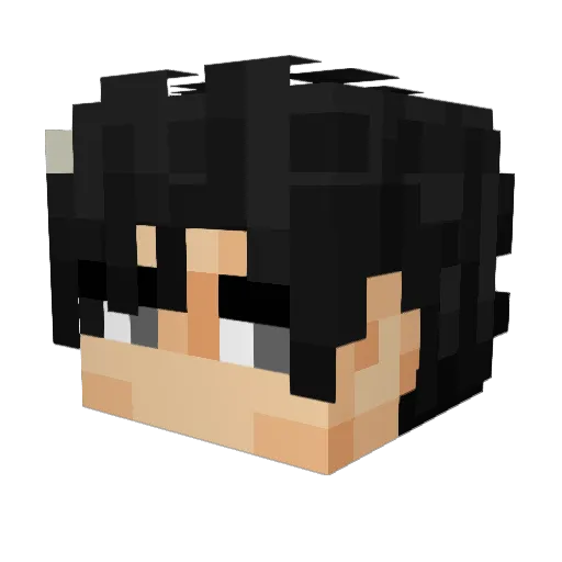 sshhate Minecraft avatar head, 3D render