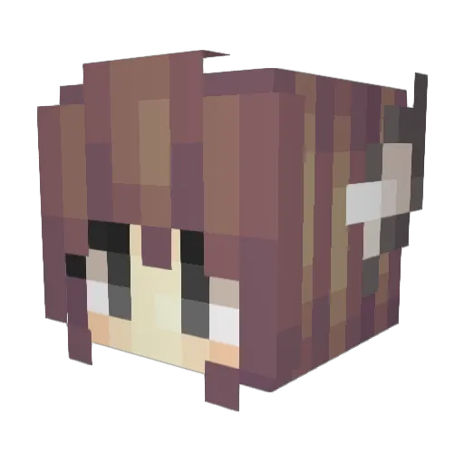sshibba Minecraft avatar head, 3D render