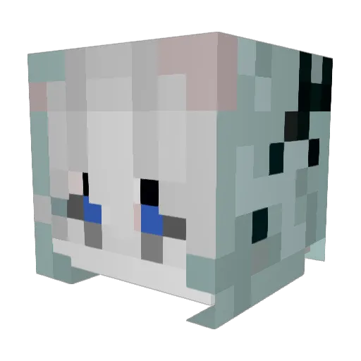 sshkx Minecraft avatar head, 3D render