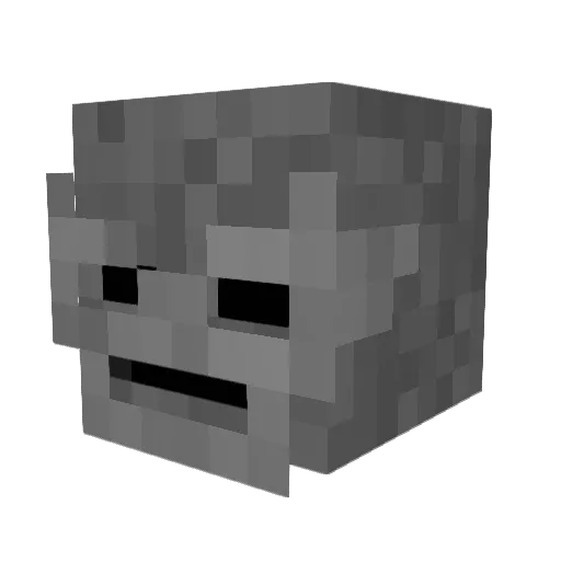 sshoee Minecraft avatar head, 3D render
