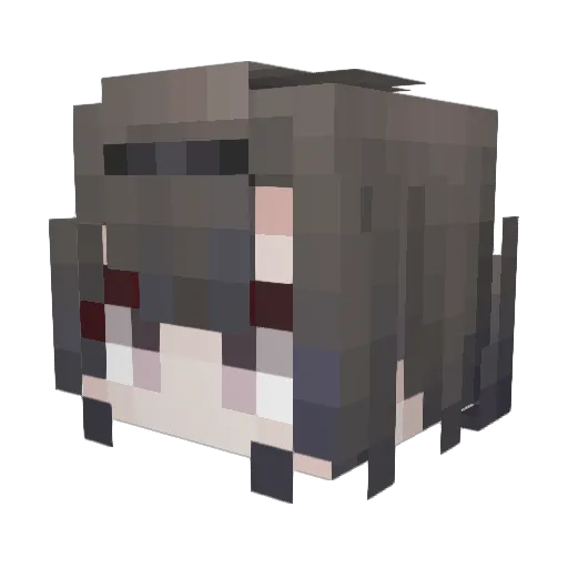 ssie_ Minecraft avatar head, 3D render