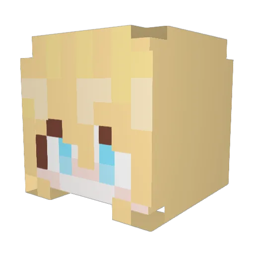 ssiih Minecraft avatar head, 3D render