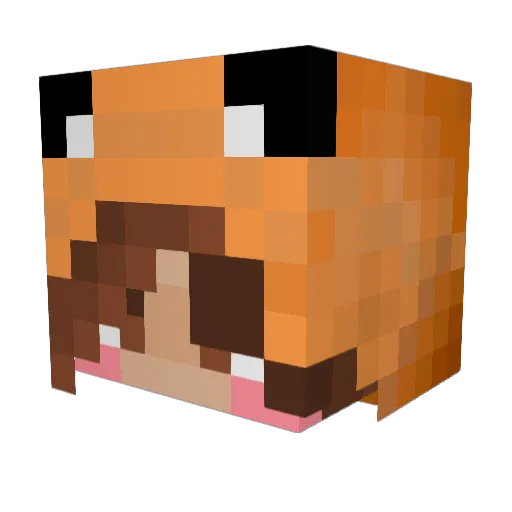 ssilai Minecraft avatar head, 3D render
