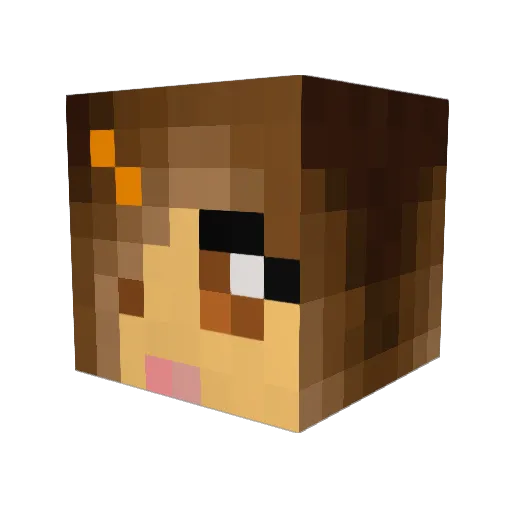 ssilb Minecraft avatar head, 3D render