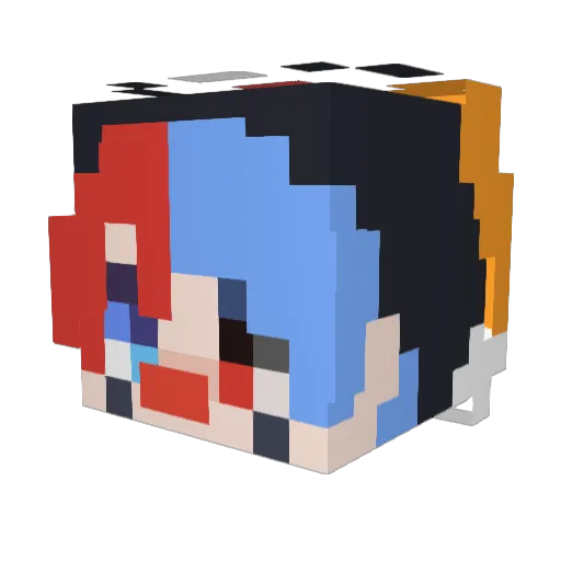 ssixstyniness Minecraft avatar head, 3D render