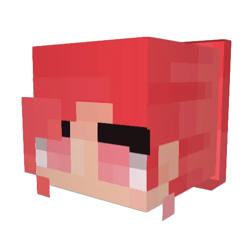ssjeevee Minecraft avatar head, 3D render