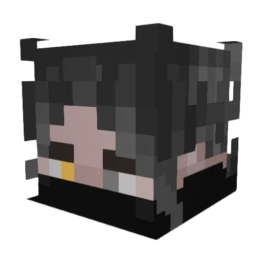 sskarp Minecraft avatar head, 3D render