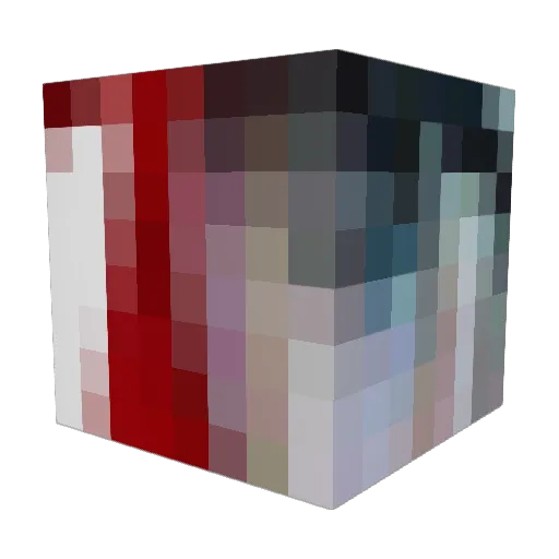 sskid Minecraft avatar head, 3D render