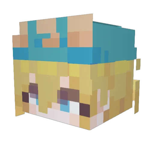 sskin__chan Minecraft avatar head, 3D render