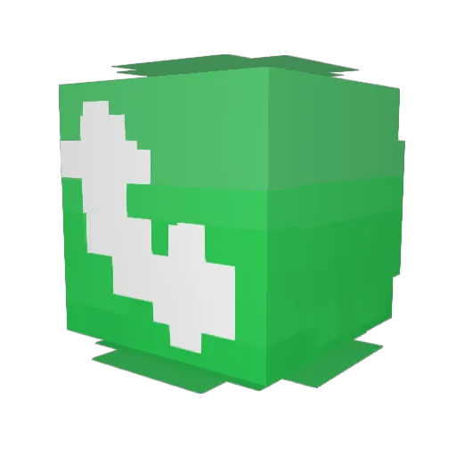 sskmm Minecraft avatar head, 3D render