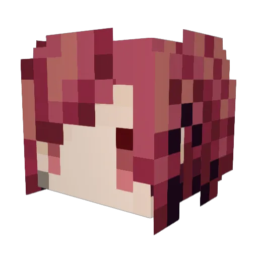 sskr_ Minecraft avatar head, 3D render