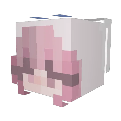 sskt Minecraft avatar head, 3D render