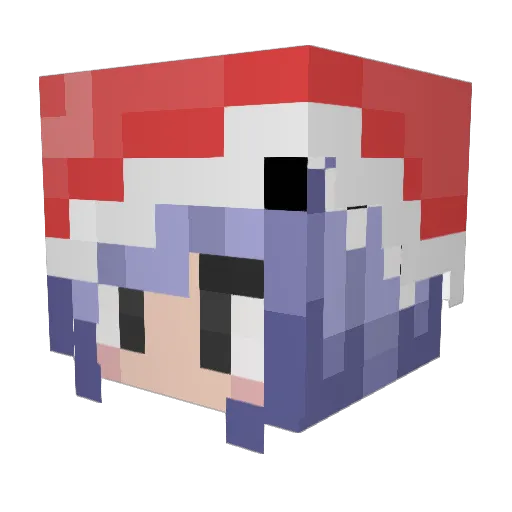 sskyeeeeee Minecraft avatar head, 3D render