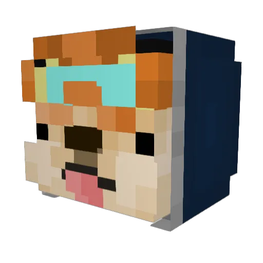 sslay3r Minecraft avatar head, 3D render