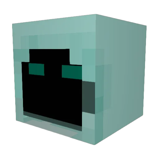sslllllllllll Minecraft avatar head, 3D render