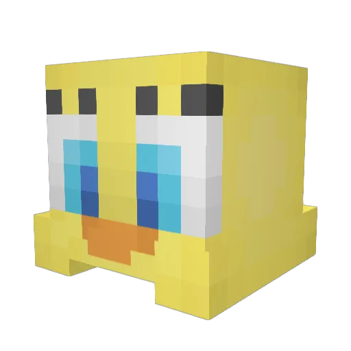 ssly Minecraft avatar head, 3D render