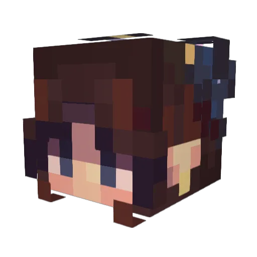 ssmac Minecraft avatar head, 3D render