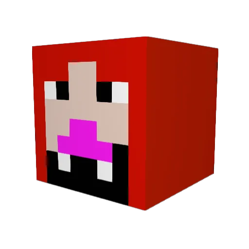 ssmolx Minecraft avatar head, 3D render