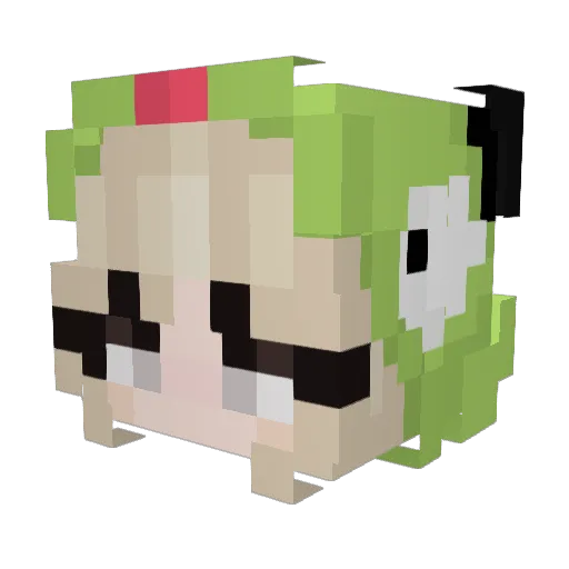 ssmophie Minecraft avatar head, 3D render