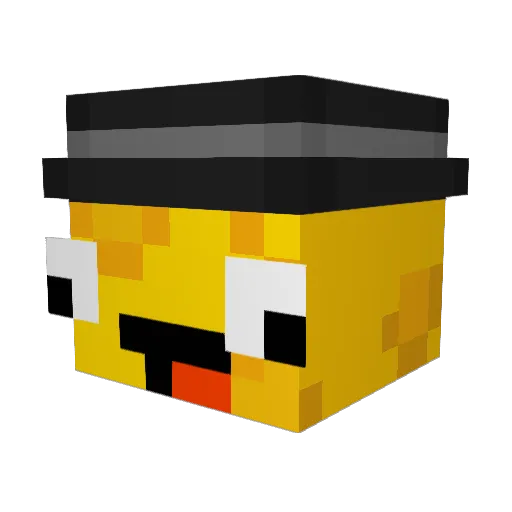 ssnax Minecraft avatar head, 3D render