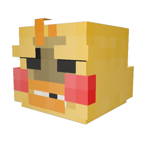 ssnoopy Minecraft avatar head, 3D render