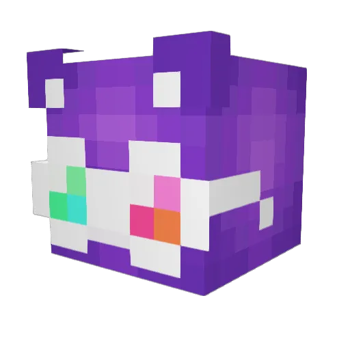 ssocck Minecraft avatar head, 3D render