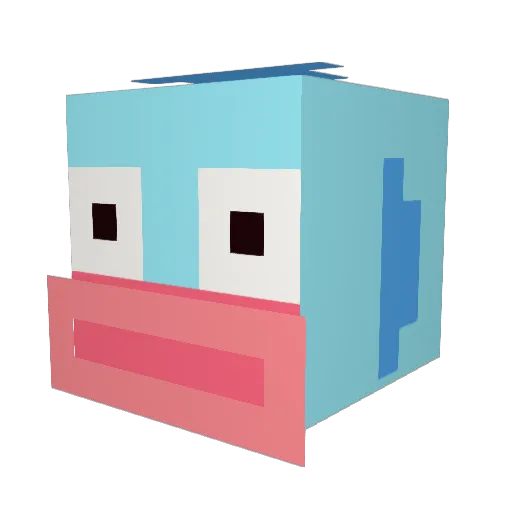 ssomoss Minecraft avatar head, 3D render