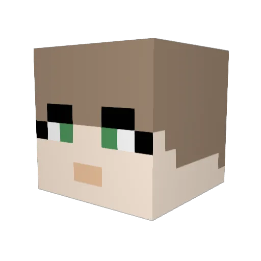 ssong1205 Minecraft avatar head, 3D render