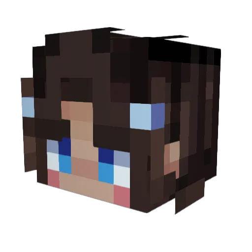 ssongbird Minecraft avatar head, 3D render