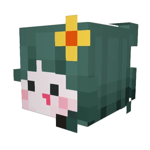ssootrawberry Minecraft avatar head, 3D render
