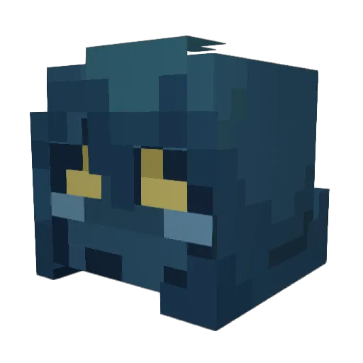 ssorbet Minecraft avatar head, 3D render