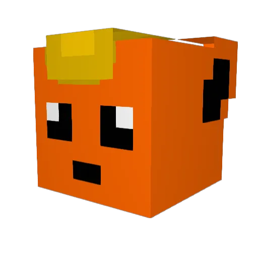 ssp22 Minecraft avatar head, 3D render