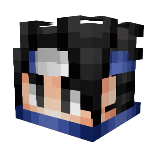 sspct3 Minecraft avatar head, 3D render