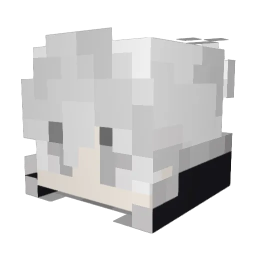 sspecture Minecraft avatar head, 3D render