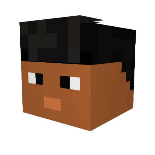 sspilner Minecraft avatar head, 3D render
