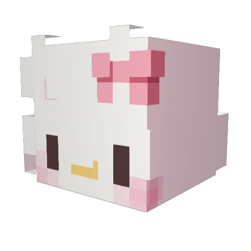 sspoot Minecraft avatar head, 3D render